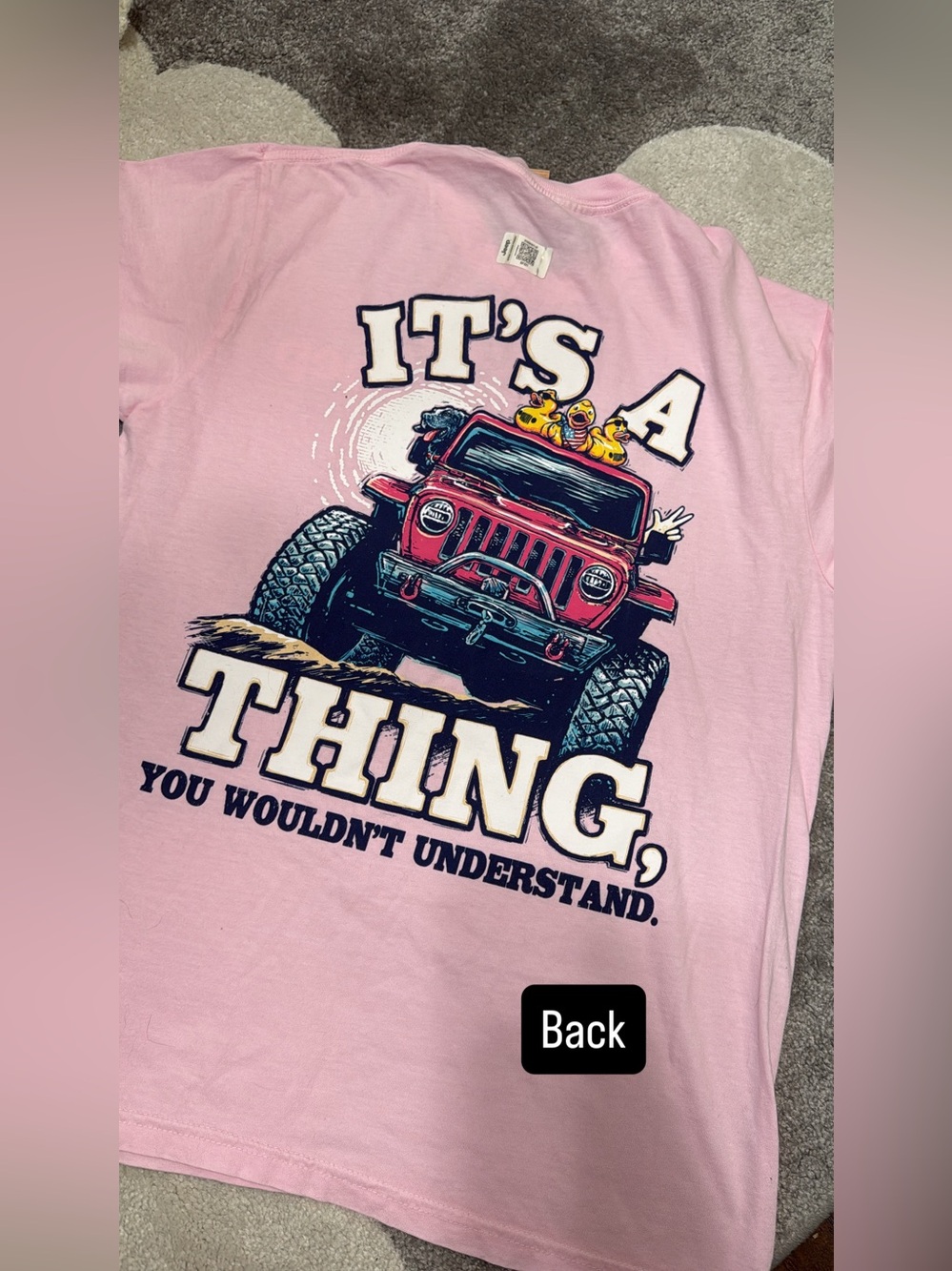 Pink Graphic Tee - "It's A Thing" Jeep Design